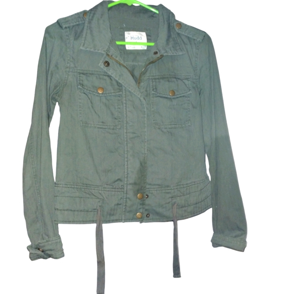 Green Mudd Cropped Jacket